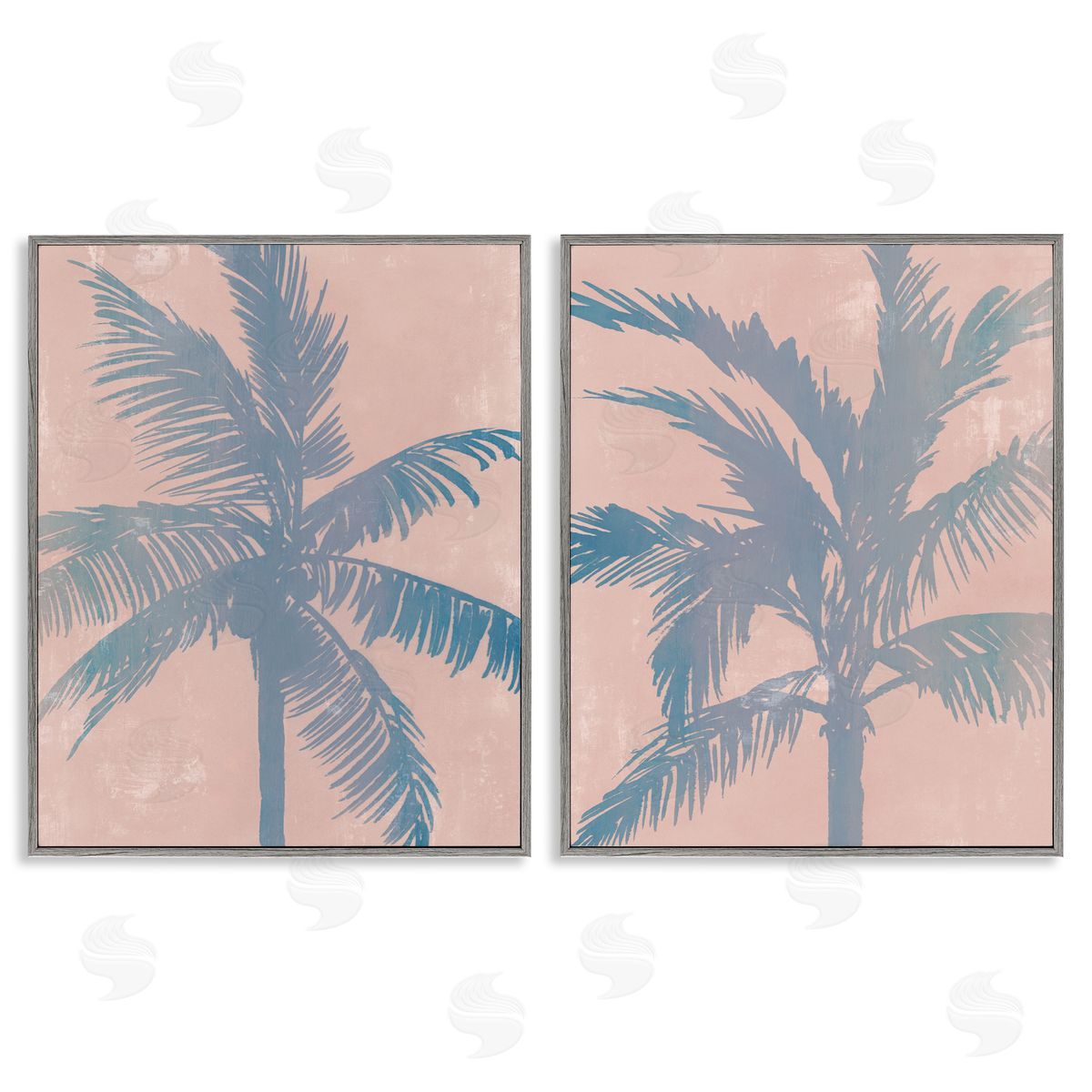 Ian C. Pastel Tropical Haze Canvas Wall Art Print