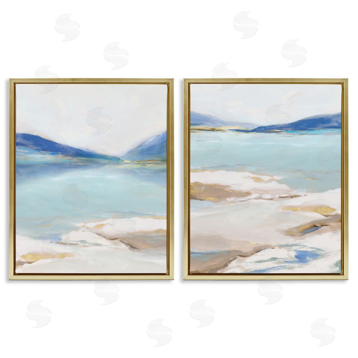 Ian C. Cerulean Vista Landscape Canvas Wall Art Print