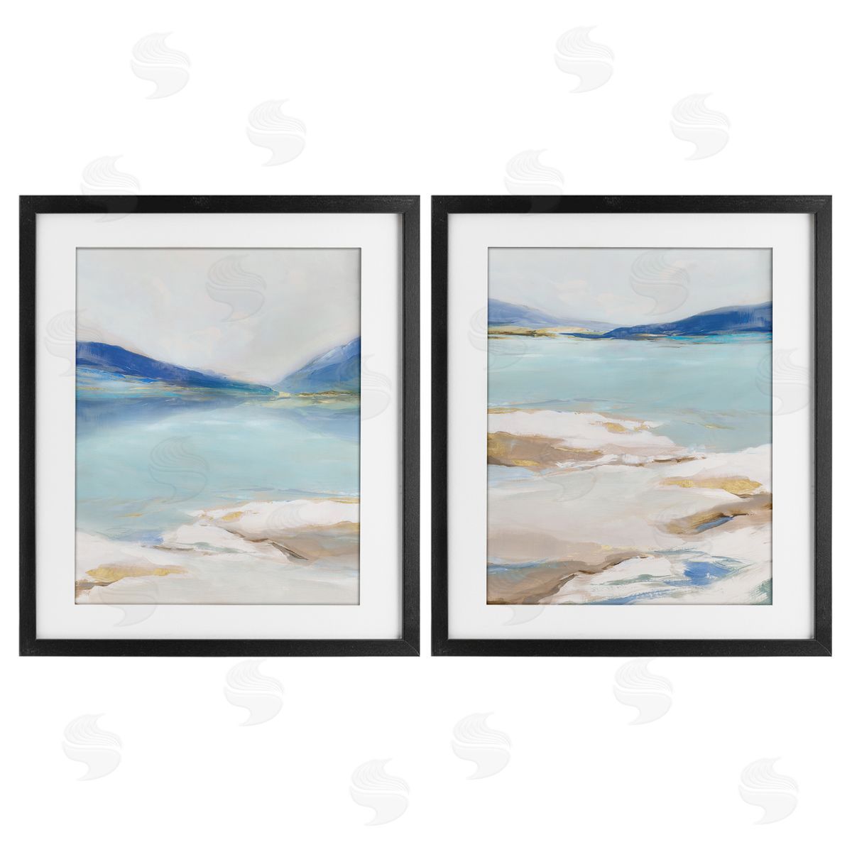 Ian C. Cerulean Vista Landscape Canvas Wall Art Print