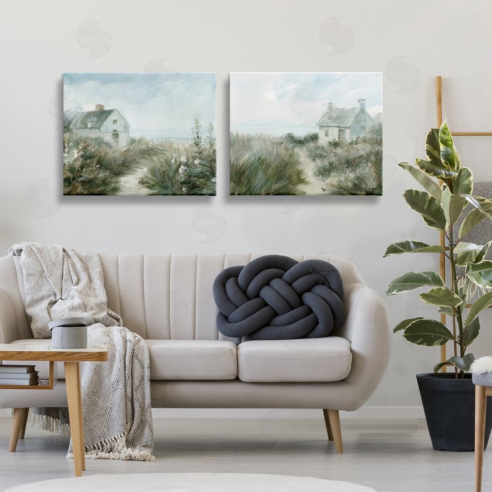 Danhui Nai Paths to Windswept Cottages Printed Wall Art Set in Room