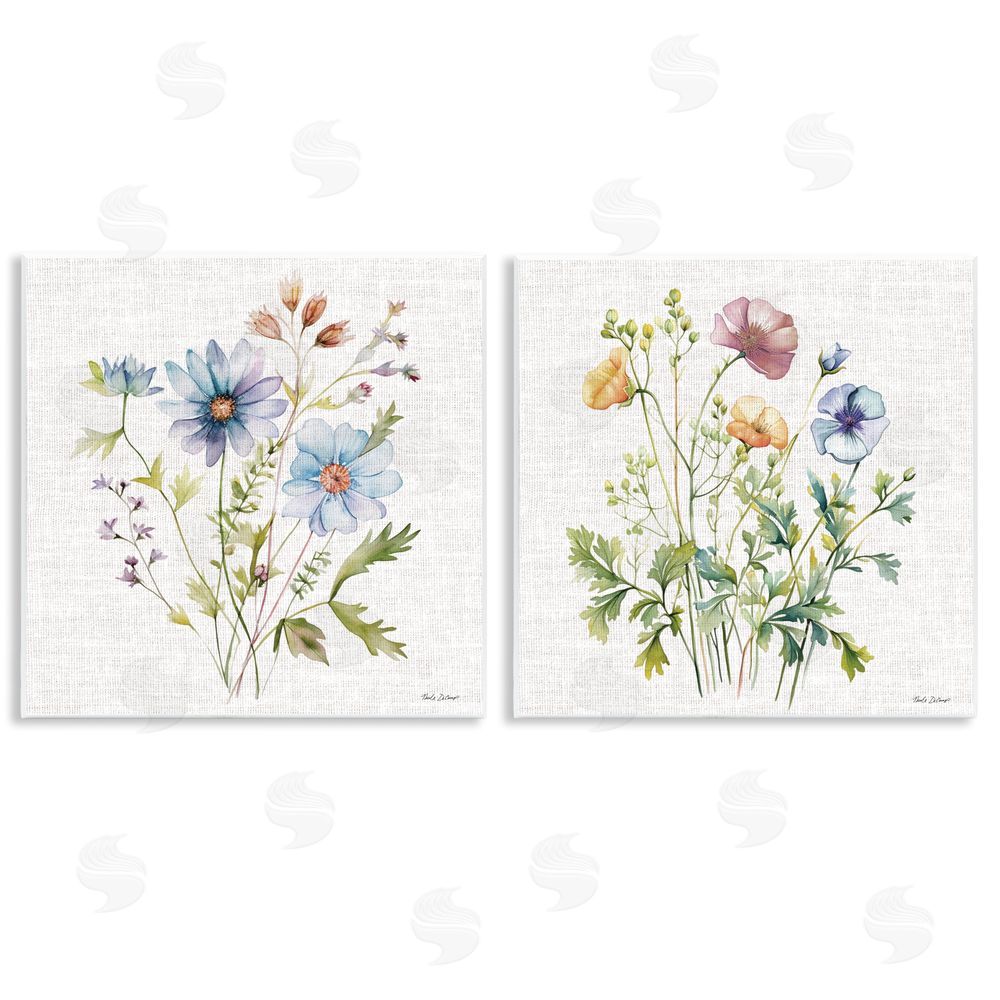 Nicole DeCamp Wild Flower Botanical Bundles Wall Plaque Art Print