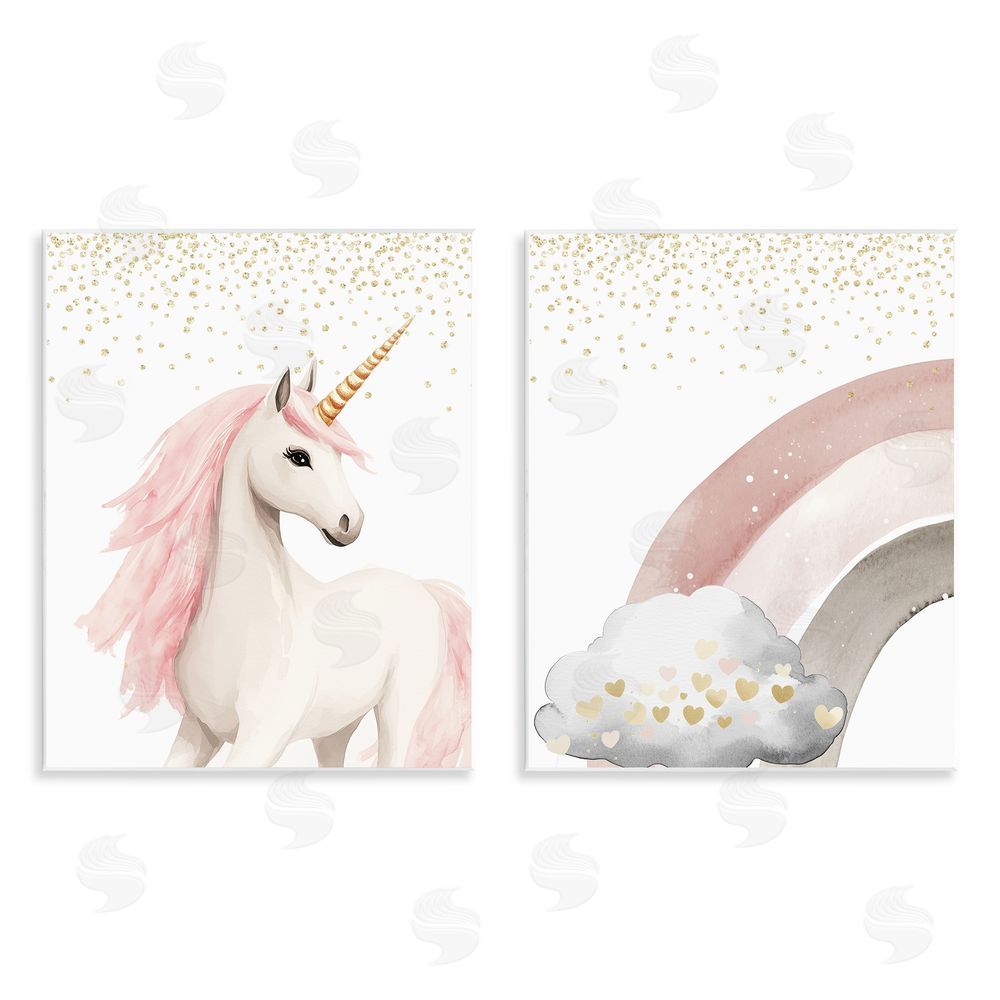 Christine Simpson Art Princess Dreams Unicorn & Rainbow Wall Plaque Art Print
