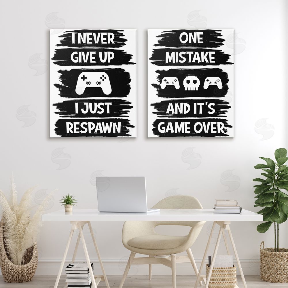 Marcus Prime Motivational Gamer Phrases Canvas Art on Wall