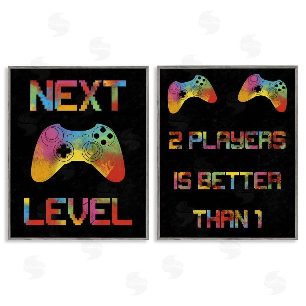 Marcus Prime Gaming Friends Phrases Gray Framed Giclee Wall Art Print