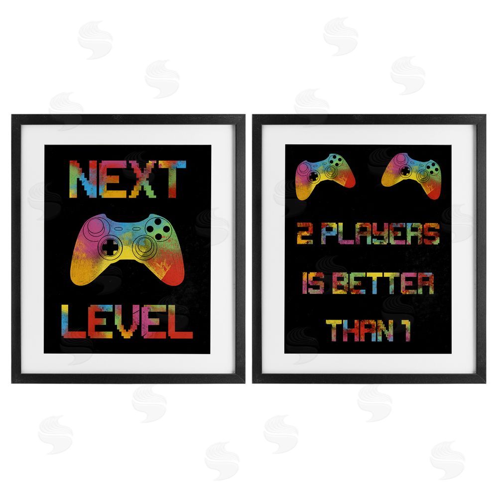 Marcus Prime Gaming Friends Phrases Black Framed Print Under Glass with White Mat Wall Art