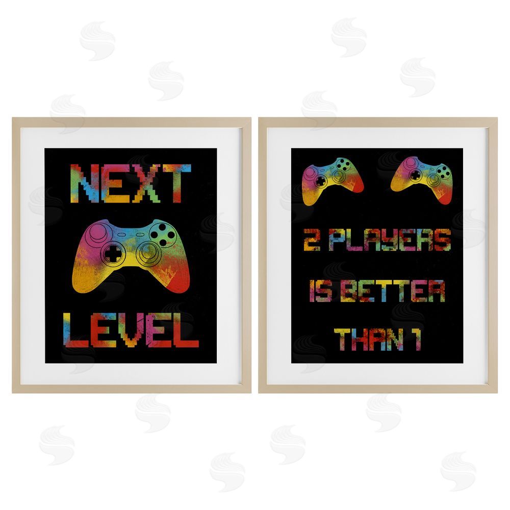 Marcus Prime Gaming Friends Phrases Birch Framed Print Under Glass with White Mat Wall Art