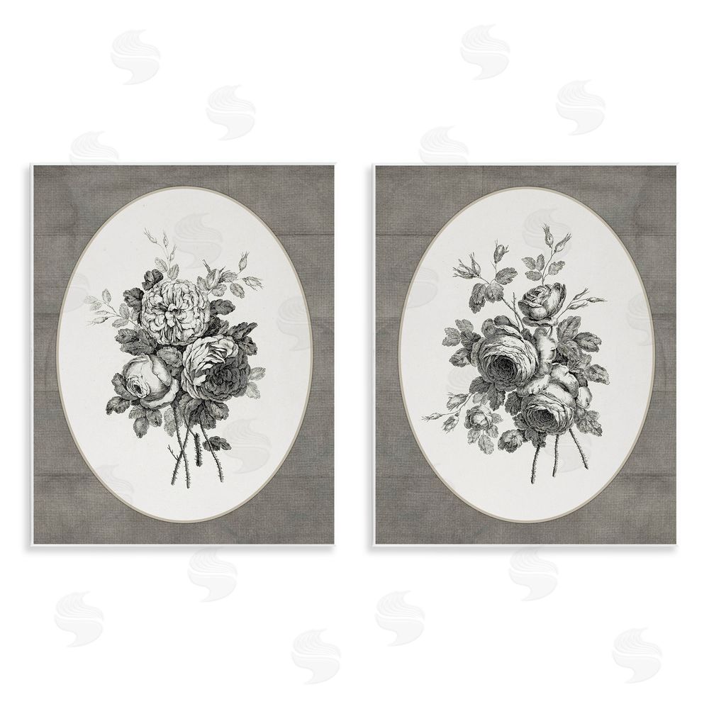 Lettered and Lined Vintage Petal Bundle Details Wooden Wall Plaque Art Print