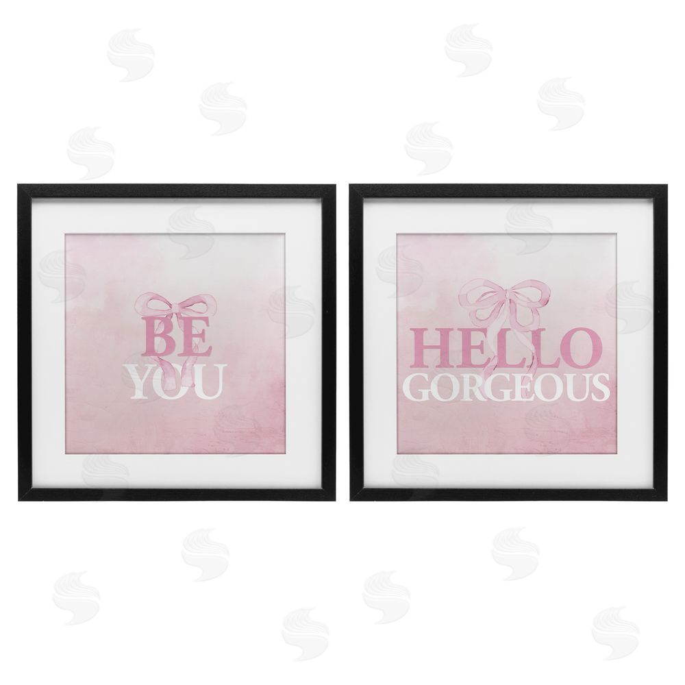 Kim Allen Pink Feminine Empowerments Black Framed Print Under Glass Wall Art