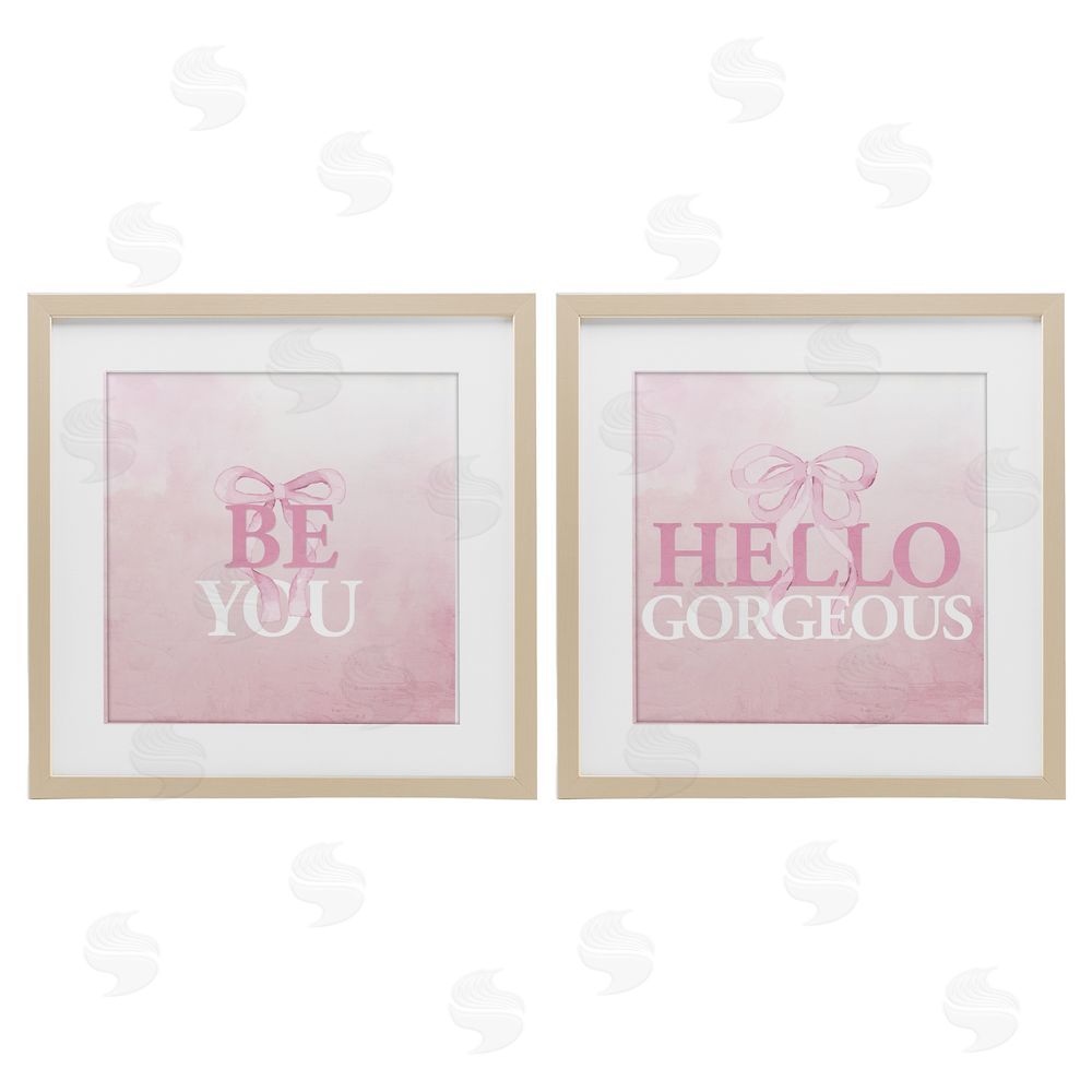 Kim Allen Pink Feminine Empowerments Brown Framed Print Under Glass Wall Art