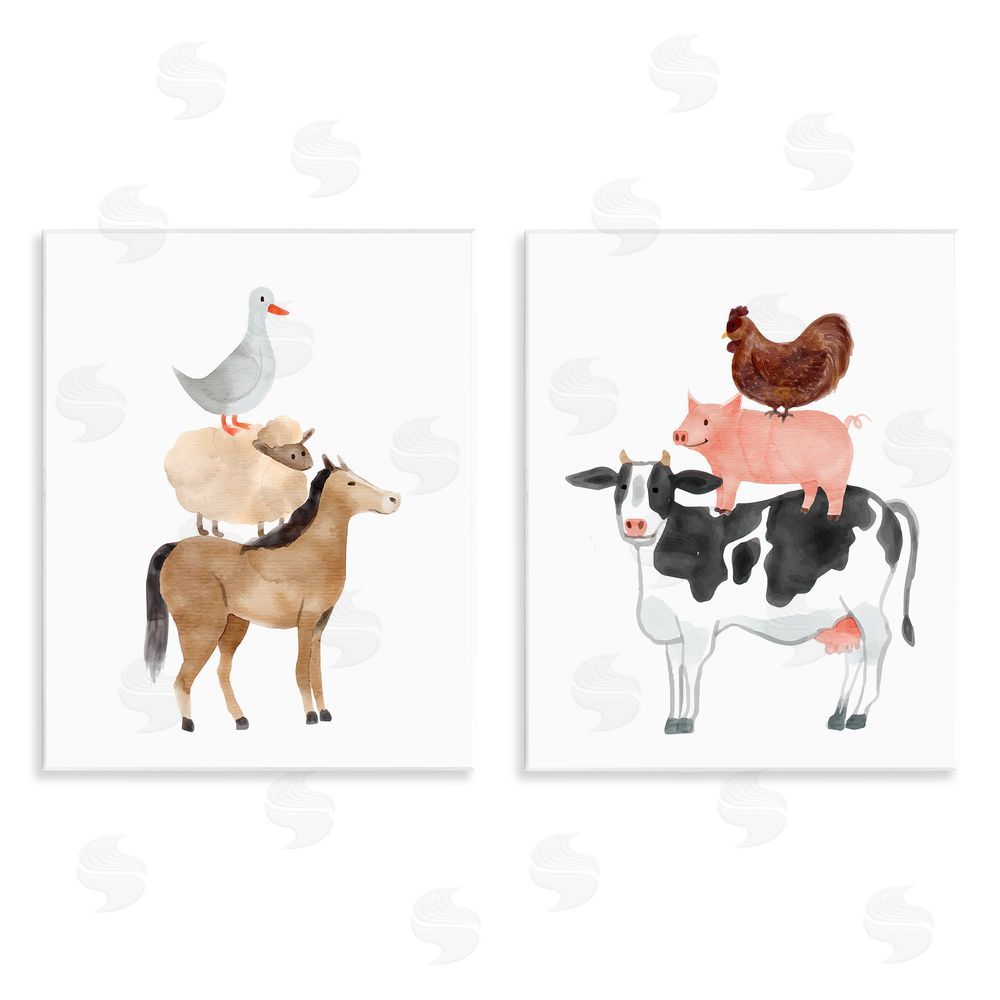 Kim Allen Whimsical Farm Life Stacks Wall Plaque Art Print