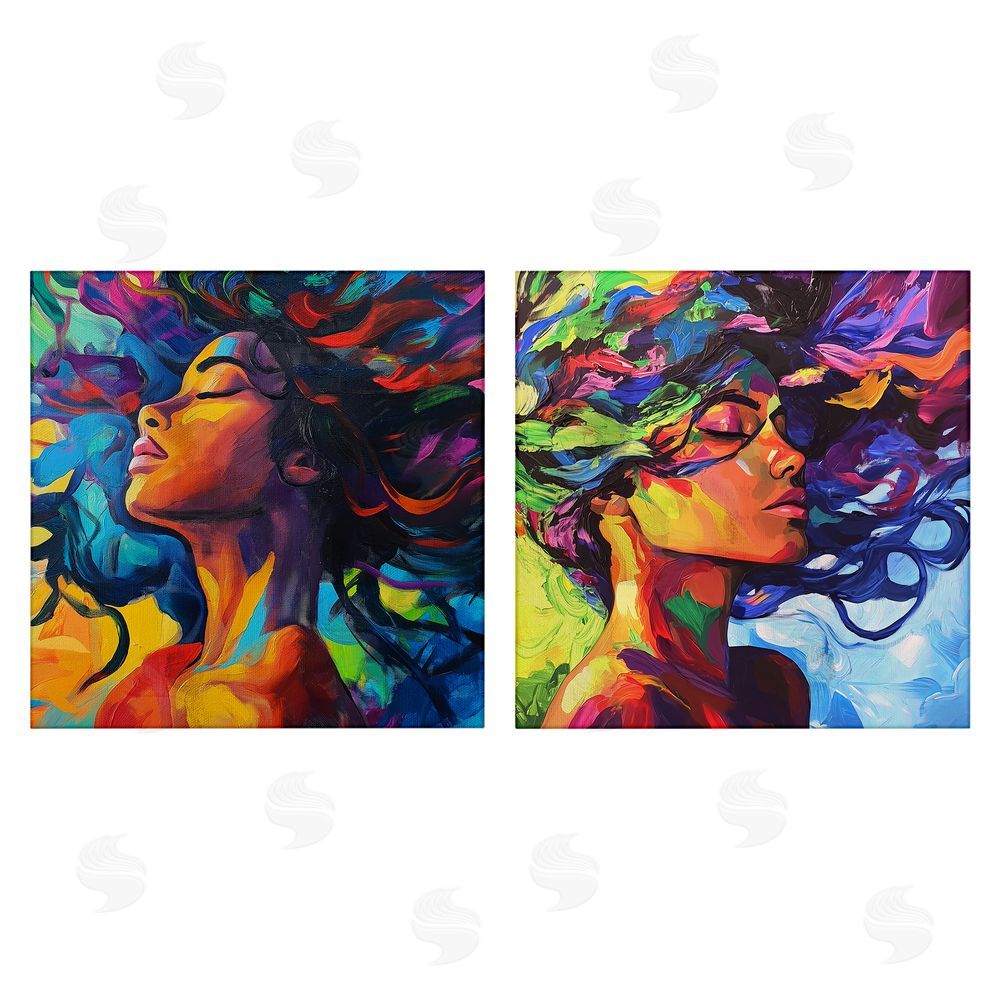 Svetlana Aleynikova Radiant Flow Of Colors Stretched Canvas Wall Art Print