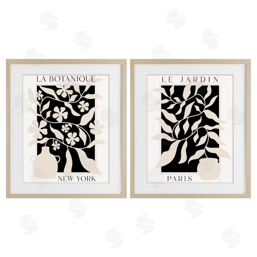 Natalie Carpentieri New York & Paris Botanicals Birch Framed Print Under Glass Wall Art