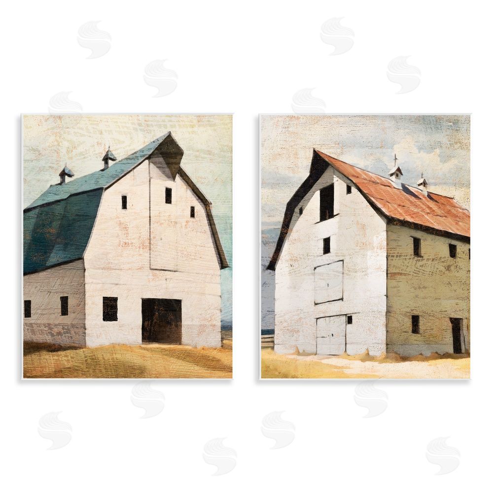 Susan Jill Rustic Big Barns Wall Plaque Art Print