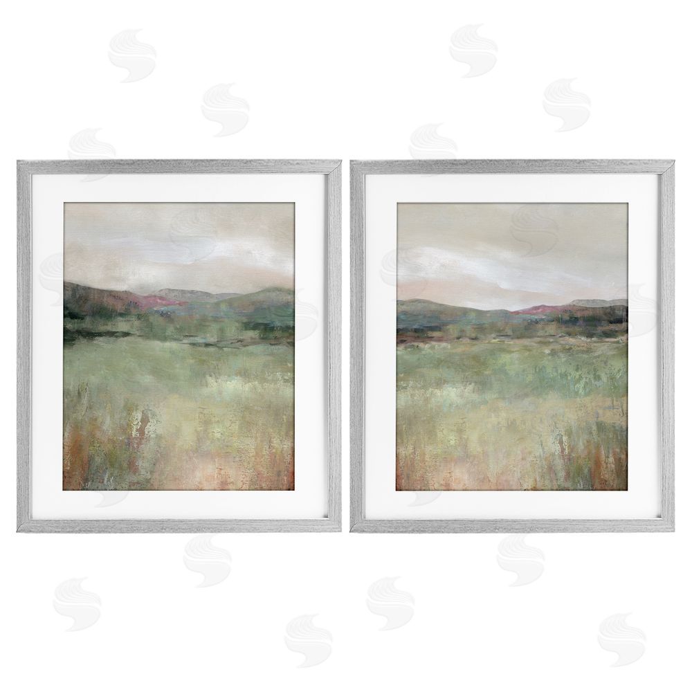 Carol Robinson Muted Glimpse of Spring Gray Framed Print Under Glass Wall Art