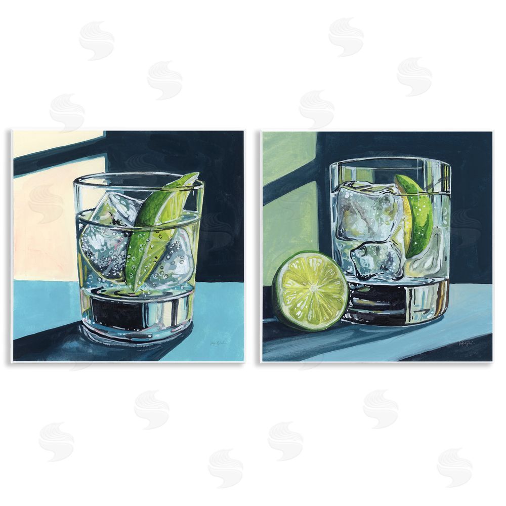 Kate Jarvik Birch Strong Gin Tonic Cocktail Wall Plaque Art Print