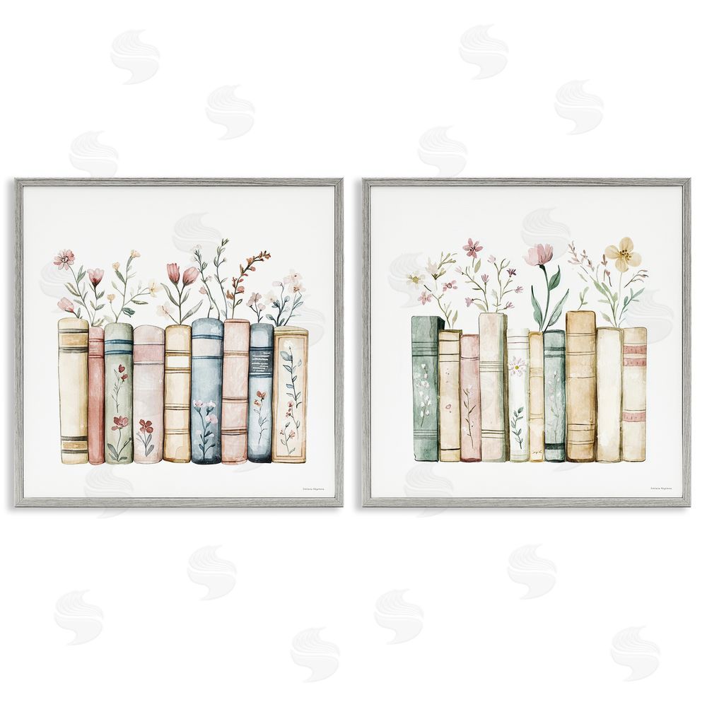 Svetlana Aleynikova Floral Stories & Blossoms Gray Framed Giclee Wall Art Print
