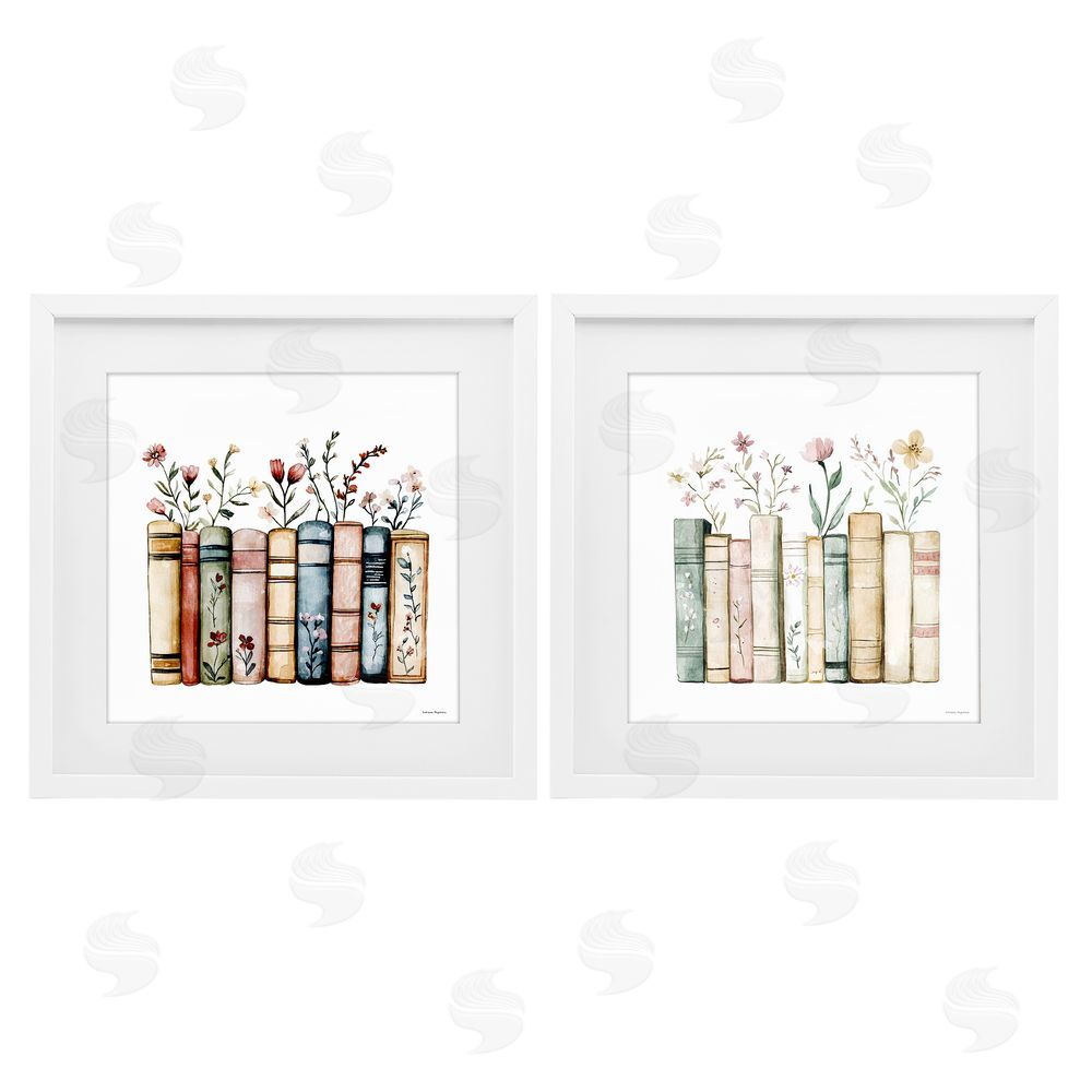 Svetlana Aleynikova Floral Stories & Blossoms White Framed Print Under Glass Wall Art