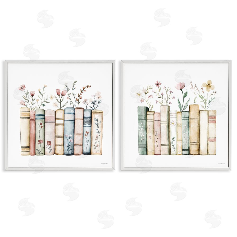 Svetlana Aleynikova Floral Stories & Blossoms White Framed Giclee Wall Art Print