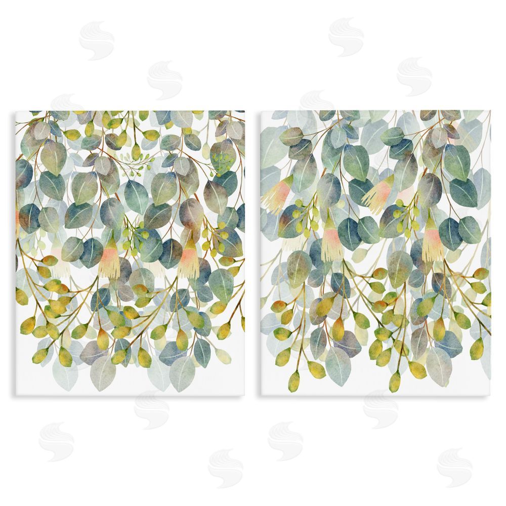 Marcus Prime Layered Ivy Hanging Botanicals Stretched Canvas Wall Art