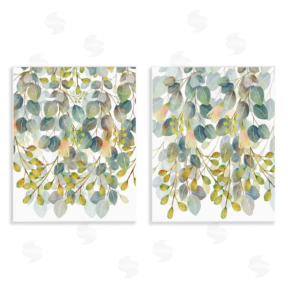 Marcus Prime Layered Ivy Hanging Botanicals Wooden Wall Plaque Art Print