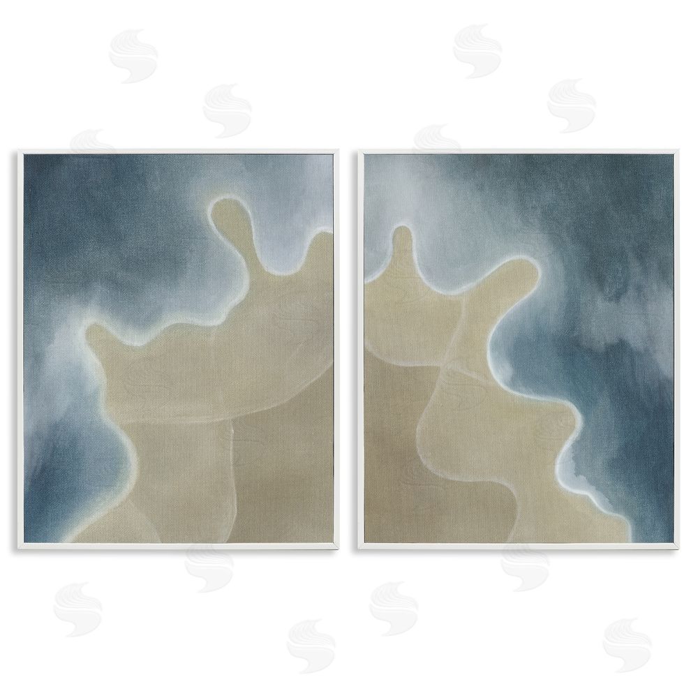 Grace Popp Aerial Turning The Tides White Framed Giclee Wall Art Print