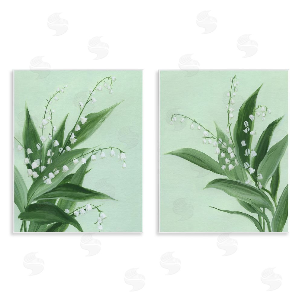 Grace Popp Blooming Lily of Valley Wall Plaque Art Print