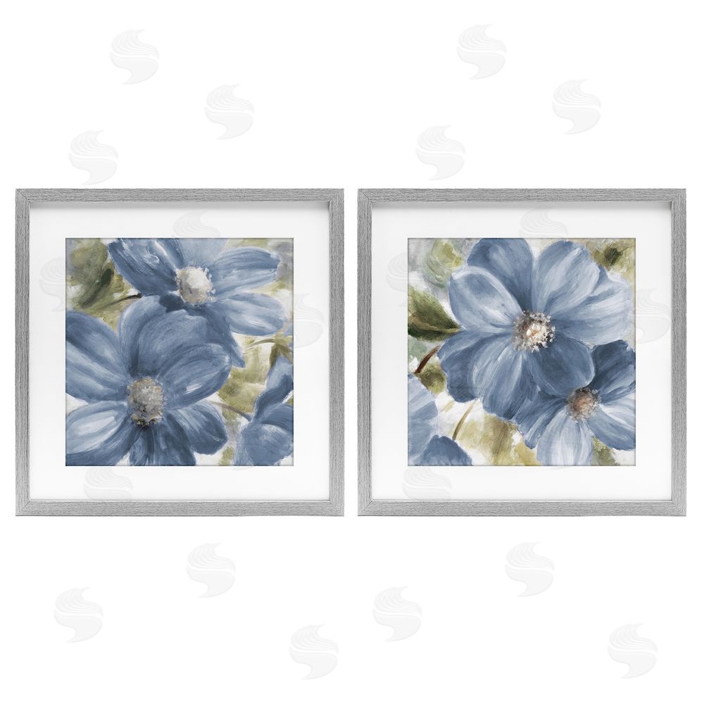 Sundance Graphics Floral Walk in Beauty Gray Framed Print Under Glass Wall Art
