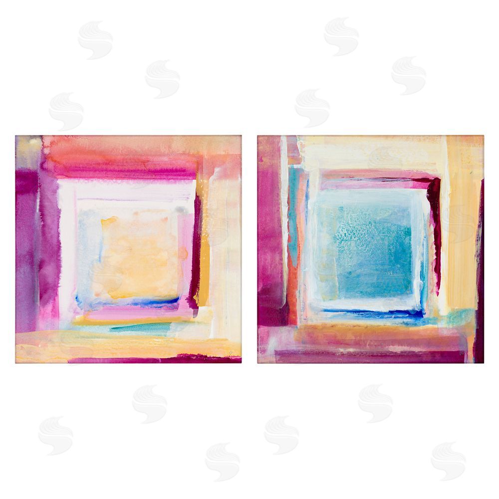 Sundance Graphics Pink & Yellow New Day Canvas Wall Art Print