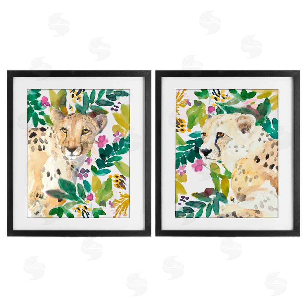 Sundance Graphics Botanical Garden Wildlife Black Framed Print Under Glass Wall Art