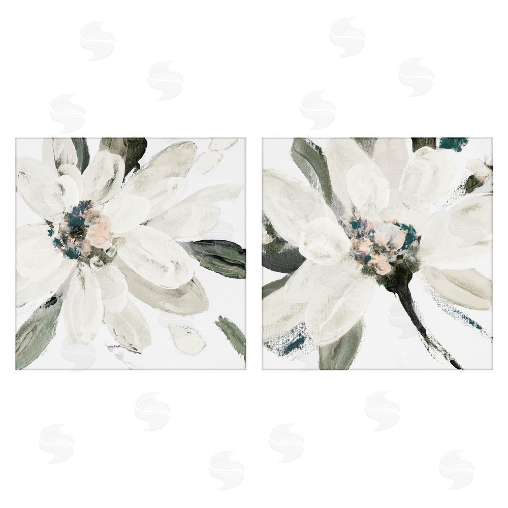 Sundance Graphics Naturally Blooming White Flowers Canvas Wall Art Print