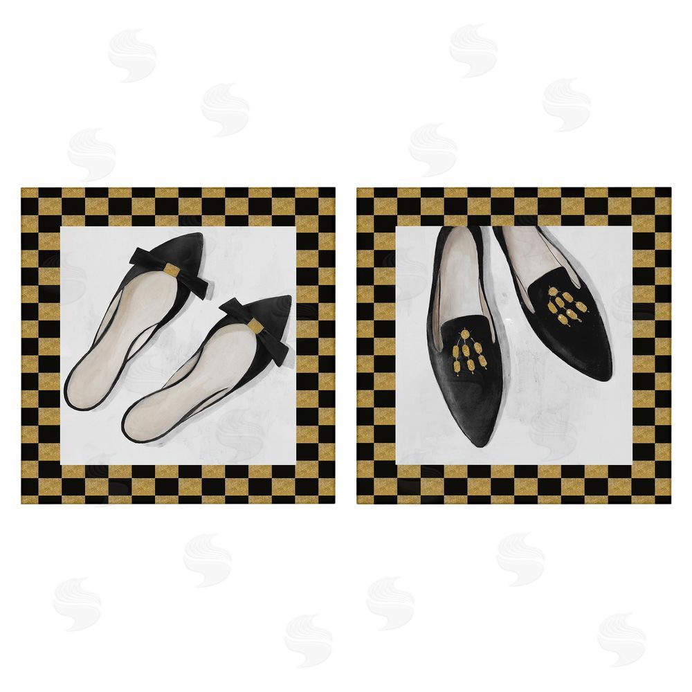 Sundance Graphics Black Flats & Sliders Canvas Wall Art Print