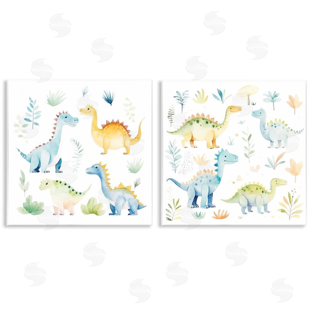 Lazar Studio Playful Dinosaur Wonders Wall Plaque Home Decor Art Print