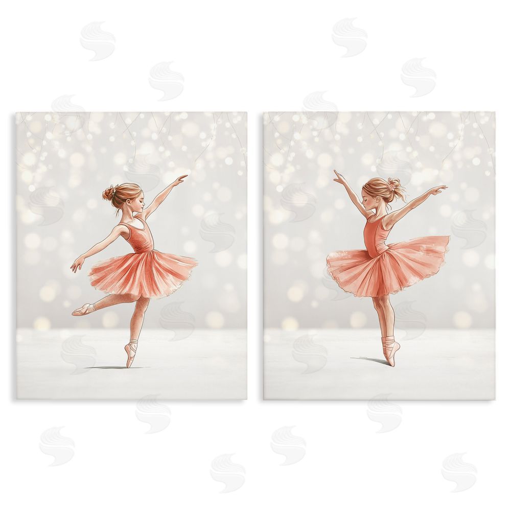 Christine Simpson Art Dancers In The Light Stretched Canvas Wall Art Print