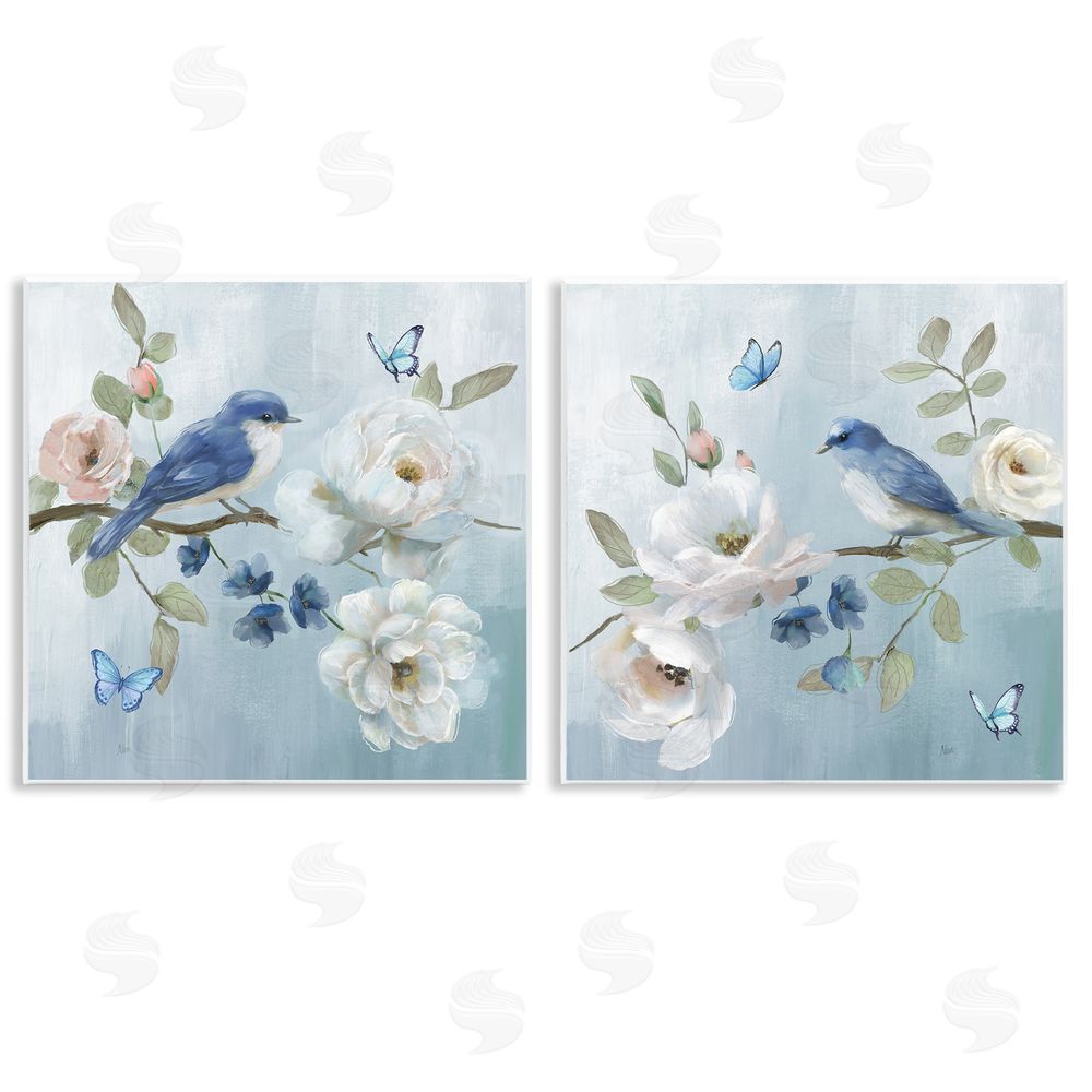 Nan Nature's Tranquility Florals Wooden Wall Plaque Art Print