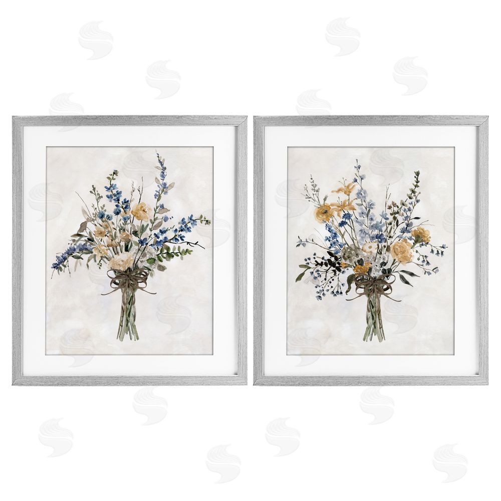 Carol Robinson Bushels of Herbs Gray Framed Print Under Glass Wall Art