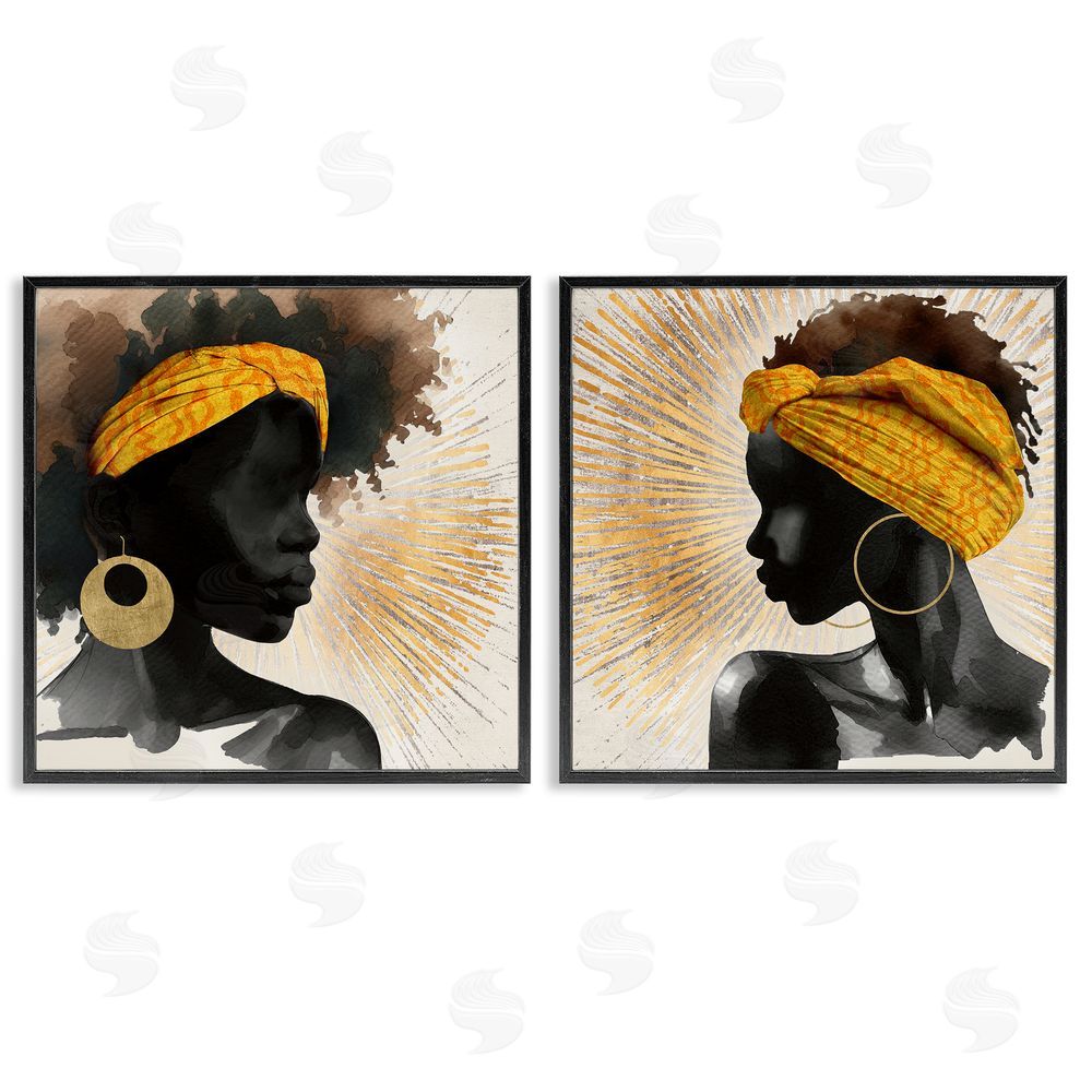 CAD Designs Radiant Portraits Of Women Black Framed Giclee Wall Art Print