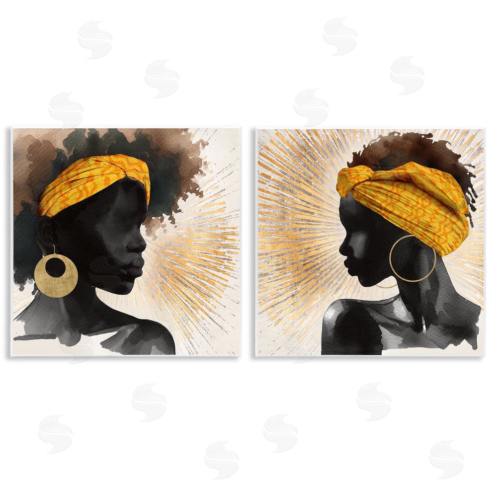 CAD Designs Radiant Portraits Of Women Wooden Wall Plaque Art Print