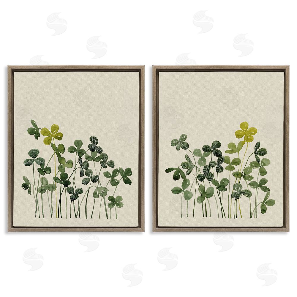 Grace Popp Minimal Hidden Gems Brown Floating Frame Canvas Wall Art Print