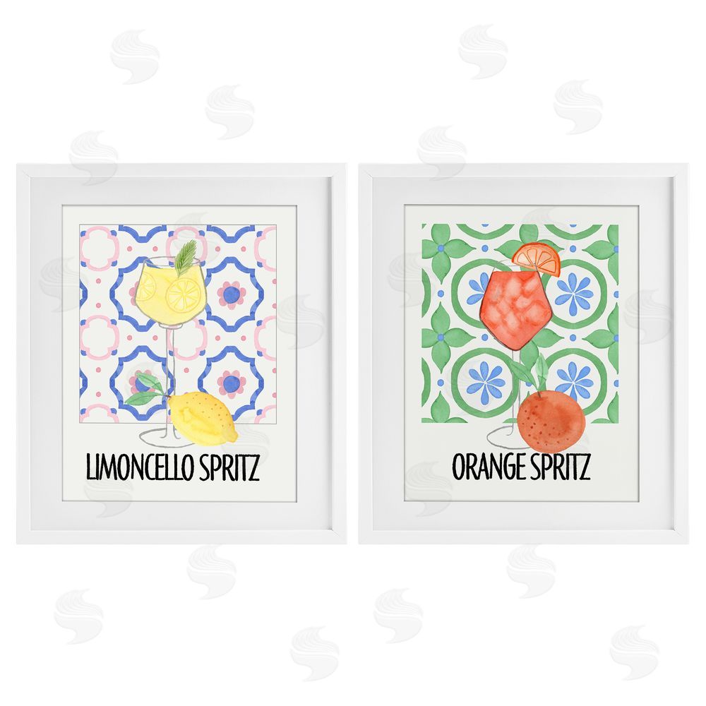 Nina Jacobs Citrus Spritz On My Mind White Framed Print Under Glass Wall Art