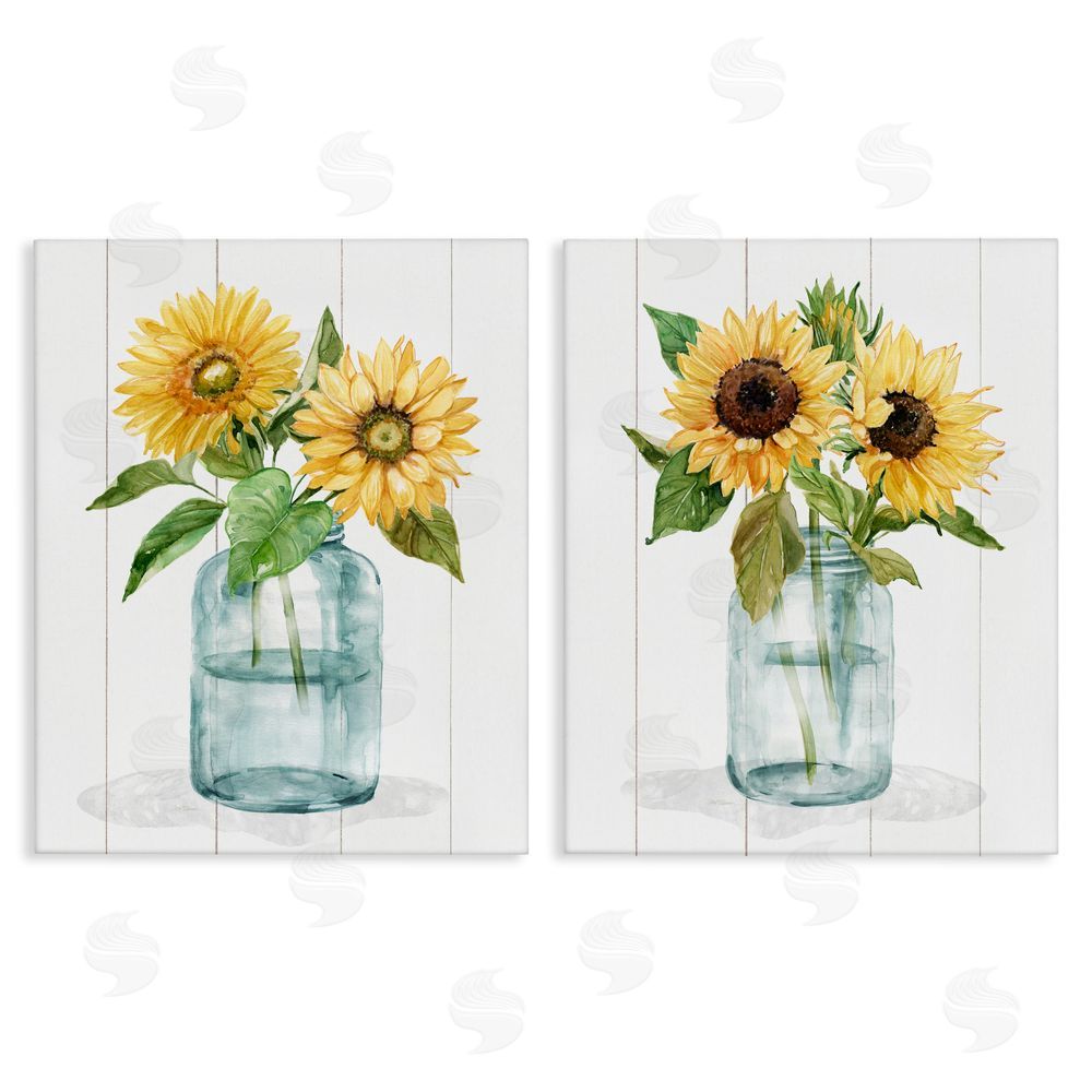 Livi Finn Sunny Day Sunflowers Canvas Wall Art Print