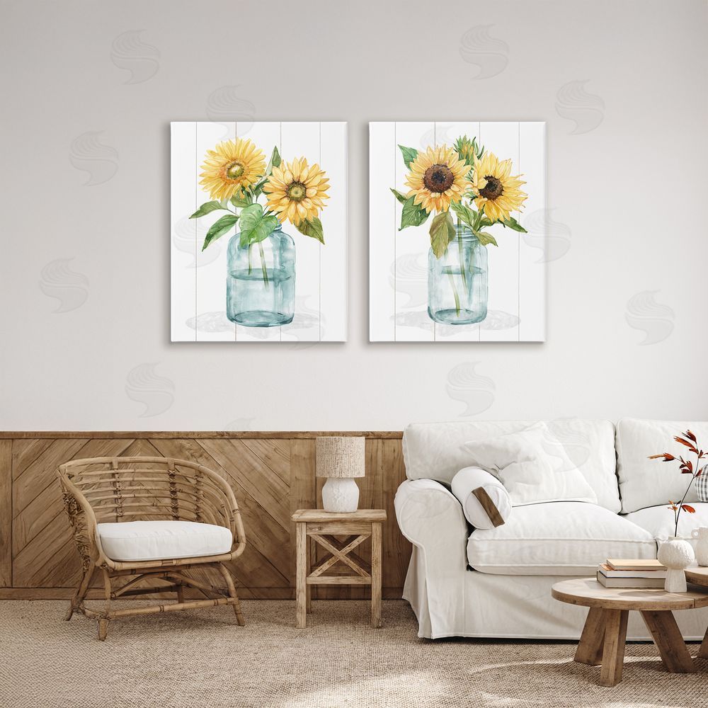 Livi Finn Sunny Day Sunflowers Canvas Art on Wall
