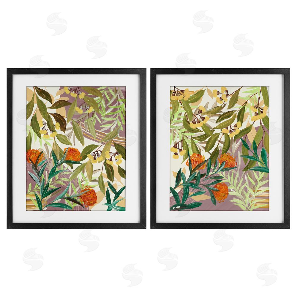 Dani Heyward Walk With Me Botanicals Black Framed Print Under Glass Wall Art