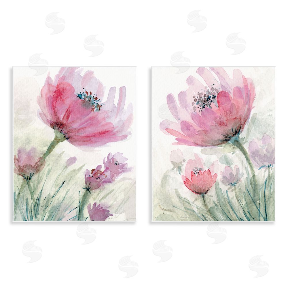 Patti Bishop Speckled Flower Stamens Wooden Wall Plaque Art Print