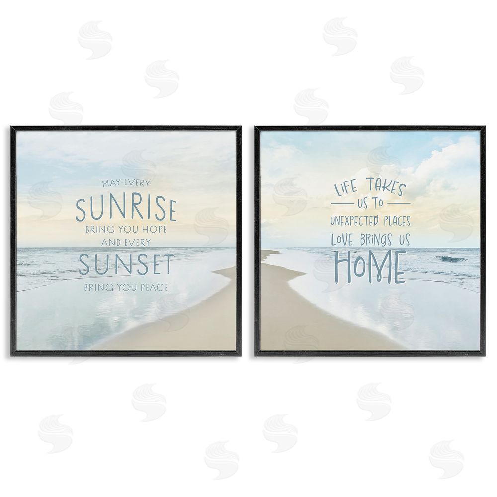 Natalie Carpentieri Beautiful Beach Inspirations Black Framed Giclee Wall Art Print