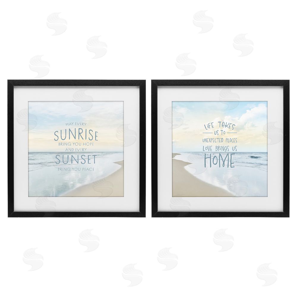 Natalie Carpentieri Beautiful Beach Inspirations Black Framed Print Under Glass Wall Art