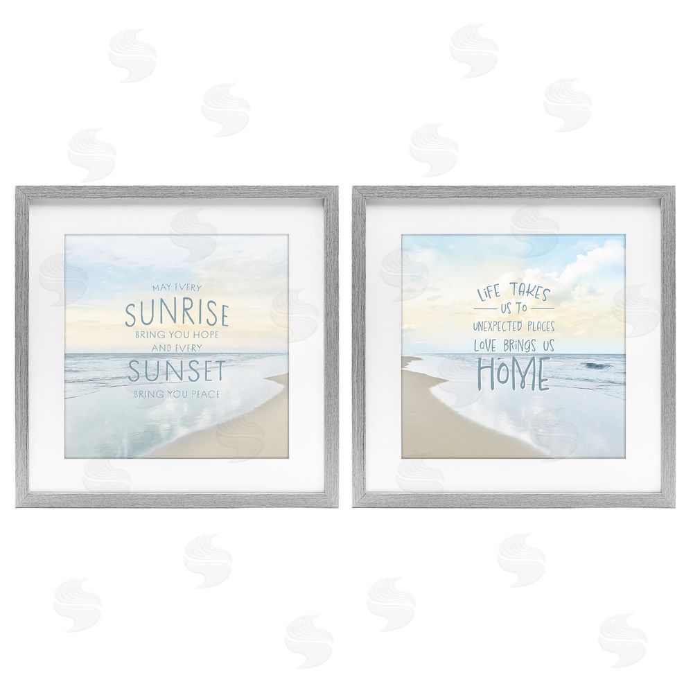 Natalie Carpentieri Beautiful Beach Inspirations Gray Framed Print Under Glass Wall Art