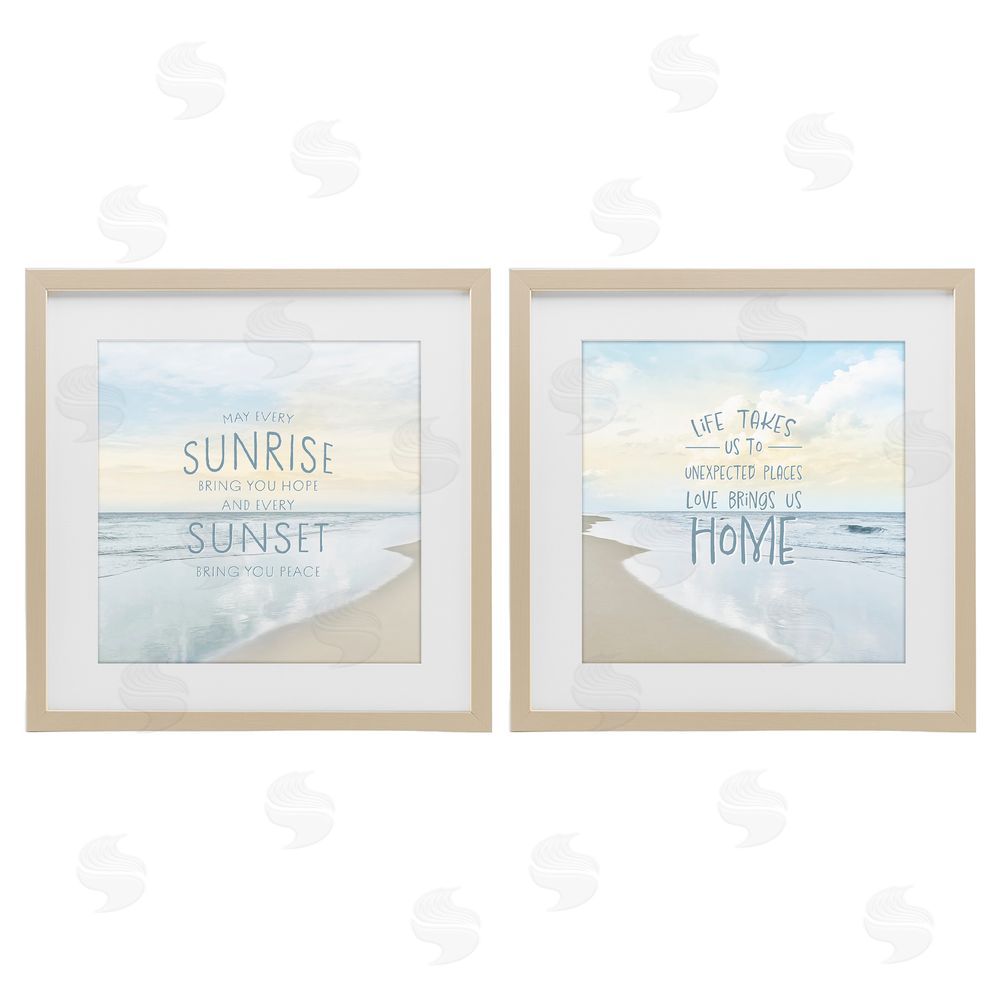 Natalie Carpentieri Beautiful Beach Inspirations Brown Framed Print Under Glass Wall Art