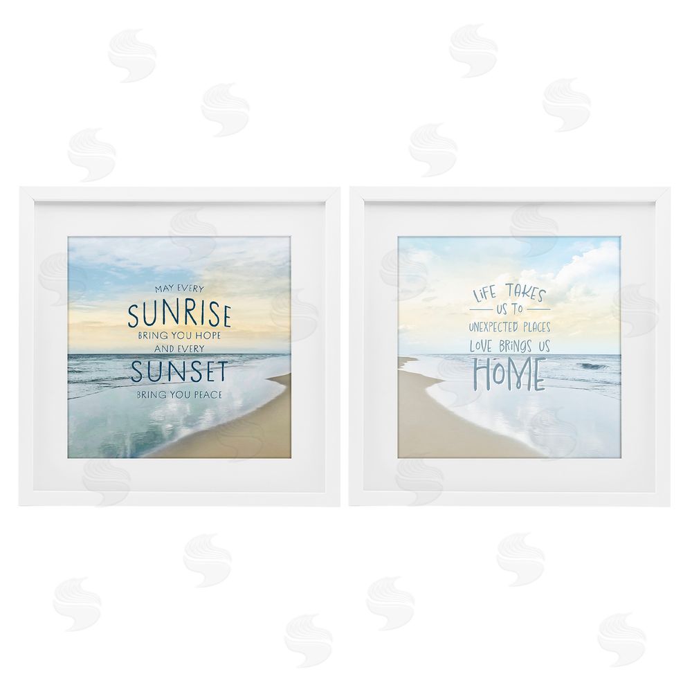 Natalie Carpentieri Beautiful Beach Inspirations White Framed Print Under Glass Wall Art