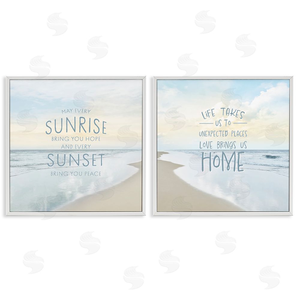 Natalie Carpentieri Beautiful Beach Inspirations White Framed Giclee Wall Art Print