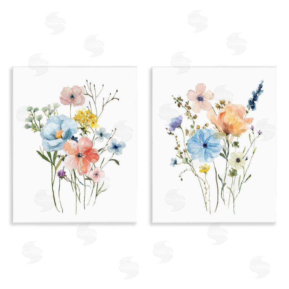 Livi Finn Wildflower Sprig Bundles Wooden Wall Plaque Art Print